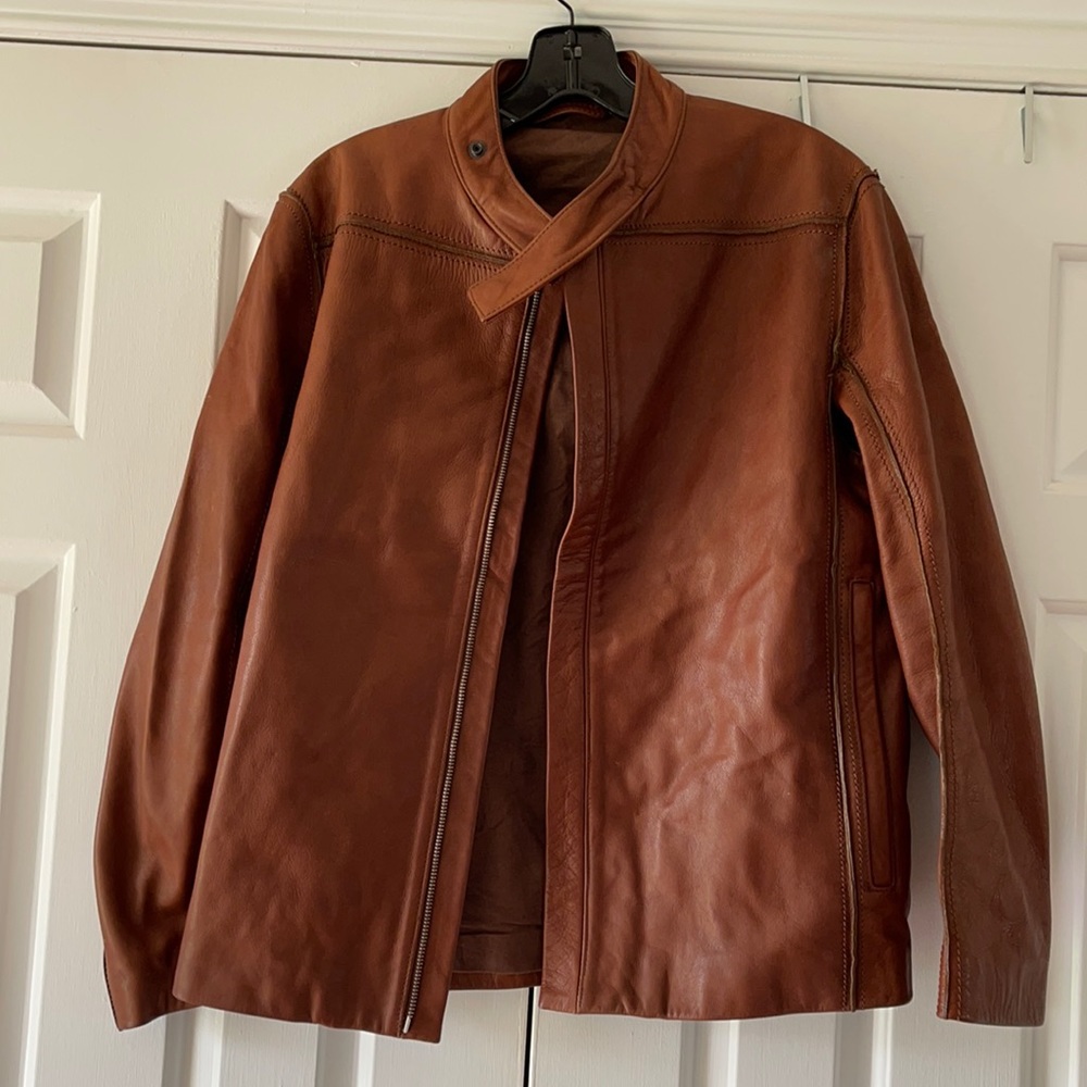 NWOT MAISON MARGIELA MENS LEATHER BOMBER 10